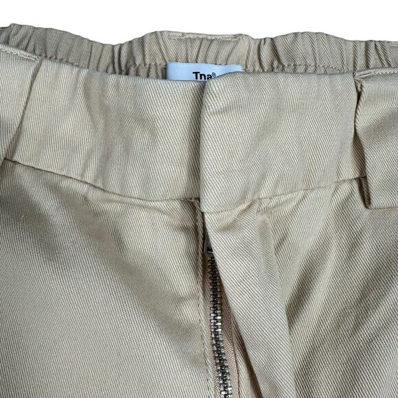 TNA Tan Brown Straight Leg Cargo Pants Women's Size Large Hiking Outdoors - Picture 3 of 7